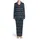 Traditional Fair Isle Intricate Bands Snowflake Diamond Evergreen Reindeer Nordic Pattern Satin Pajamas Set - 2