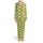 Christmas Lime Green Santa Claus Bear Reindeer Antlers Polka Dot All-Over Design Satin Pajamas Set - 2