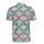 Mardi Gras Lavender Field: Crawfish Jester Hat Beaded Necklace Fabric Design Men's Polo Shirt (Lightweight) - 3