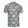 Mardi Gras Lavender Field: Crawfish Jester Hat Beaded Necklace Fabric Design Men's Polo Shirt (Lightweight) - 2