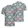 Mardi Gras Lavender Field: Crawfish Jester Hat Beaded Necklace Fabric Design Men's Polo Shirt (Lightweight) - 1