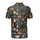 Jack-O-Lantern Haunted House Witch Ghost Skull Bat Spooky Tree Seamless Textile Pattern Men's Polo Shirt (Lightweight) - 3