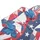 American Flag & Gradient Butterfly Wavy Stripe Blue Starfield Fabric Pattern Men's Polo Shirt (Lightweight) - 4