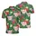 Tropical Pig Lover Seamless Light Pink Baby Pigs Flower Foliage Polo Pattern Men's Polo Shirt (Lightweight) - 1