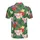 Tropical Pig Lover Seamless Light Pink Baby Pigs Flower Foliage Polo Pattern Men's Polo Shirt (Lightweight) - 3