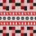 Red White Black Reindeer Starburst Snowflakes Sporty Geometric Mosaic Tile Design Men's Polo Shirt (Lightweight) - 5