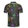 Mardi Gras Masks, Purple Cocktails, Fleur-de-Lis, Gold Green Beads Sublimation Pattern Men's Polo Shirt (Lightweight) - 2