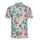 Pink Flamingo Mardi Gras Mask Saxophone Swirling Foliage Confetti Dot Fabric Print Men's Polo Shirt (Lightweight) - 2