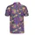 Carnival Masks Feathers Drums Maracas Trumpets Fleur-De-Lis Sublimation Fabric Pattern Men's Polo Shirt (Lightweight) - 3