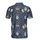 Skull Jester Hat Masquerade Beer Mug Purple Green Gold Ribbon Sphere Textile Pattern Men's Polo Shirt (Lightweight) - 3