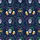 Skull Jester Hat Masquerade Beer Mug Purple Green Gold Ribbon Sphere Textile Pattern Men's Polo Shirt (Lightweight) - 5