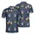 Skull Jester Hat Masquerade Beer Mug Purple Green Gold Ribbon Sphere Textile Pattern Men's Polo Shirt (Lightweight) - 1
