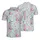 Western Floral Pattern: Pink Blue Boots Hats Daisy Seamless Full Coverage Print Men's Polo Shirt (Lightweight) - 1