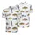 Angler's Game Fish Polo: Bass Perch Mackerel Trout White Water Currents Men's Polo Shirt (Lightweight) - 1