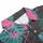 Pink Flamingo Poses Monstera Leaf Palm Frond Black Mosaic Polo Fabric Men's Polo Shirt (Lightweight) - 4