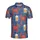 Crab Lobster Beer Glass, Red-Orange Golden Ship Wheel Anchor Textile Pattern Men's Polo Shirt (Lightweight) - 67YeljL-OA