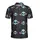 Light Blue Alien Heads Purple Ringed Planets White Star Mosaic Sporty Textile Graphic Men's Polo Shirt (Lightweight) - 2