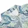 Humpback Orca Sperm Blue Whale Watercolor Aquatic Plant Mosaic Fabric Print in Teal Grey Beige Men's Polo Shirt (Lightweight) - 4