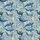 Humpback Orca Sperm Blue Whale Watercolor Aquatic Plant Mosaic Fabric Print in Teal Grey Beige Men's Polo Shirt (Lightweight) - 5