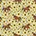 Equestrian Brown Trotting Horses Golden Sunflowers Intricate White Mosaic Fabric Print Men's Polo Shirt (Lightweight) - 5