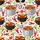Boiling Crawfish Pots Seafood Chili Corn Lime Garlic Leek Mosaic Polo Fabric Design Men's Polo Shirt (Lightweight) - 5