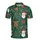 Santa Claus Reindeer Christmas Tree Red Plaid Bows Colorful Lights Textile Print Men's Polo Shirt (Lightweight) - OsikGj4gdQ