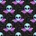 Alien Planet Light Blue Alien Heads Purple Planets Detailed Galaxy Edge-to-Edge Polo Men's Polo Shirt (Lightweight) - 5
