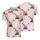 Red Crawler Crane & Heart Mosaic: Sporty Heavy Equipment Vector Fabric Design Men's Polo Shirt (Lightweight) - 1UJ9XDCPMA