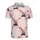 Red Crawler Crane & Heart Mosaic: Sporty Heavy Equipment Vector Fabric Design Men's Polo Shirt (Lightweight) - 2
