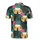 Golden Beer Steins Froth Tropical Hibiscus Palm Leaf Dark High Contrast Design Men's Polo Shirt (Lightweight) - 3qa7bXyp5a