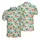 Santa Snowman Flamingo Polo: Tropical Beach Ocean Christmas High Contrast Scene Men's Polo Shirt (Lightweight) - khhof_DCeL