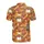 Thanksgiving Chef Pilgrim Turkey Pie Design, Autumn Maple Oak Leaves Sporty Print Men's Polo Shirt (Lightweight) - 3