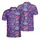Bowling League Player Neon Pins Balls Club Text Purple Brick Wall Pattern Men's Polo Shirt (Lightweight) - 9Xmhe6CiE_