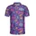 Bowling League Player Neon Pins Balls Club Text Purple Brick Wall Pattern Men's Polo Shirt (Lightweight) - wKMCLJu3Re