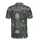 Ancient Egypt Relic Pattern: Tutankhamun Eye of Horus Sphinx Hieroglyphs Navy Gold Men's Polo Shirt (Lightweight) - 3