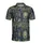 Ancient Egypt Relic Pattern: Tutankhamun Eye of Horus Sphinx Hieroglyphs Navy Gold Men's Polo Shirt (Lightweight) - 2