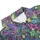 Mardi Gras Enthusiast: High Contrast Neon Mask Fleur-de-lis Bead Starburst Polo Men's Polo Shirt (Lightweight) - 4