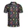 Glowing Red Green Blue Yellow Magenta Light Bulb Star Deep Space Luminous Fabric Print Men's Polo Shirt (Lightweight) - 2