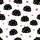 Family Long Sleeve Pajama Set: Whimsical Fluffy Black Cat Christmas Lights & Stars Pattern - Soft Polyester Spandex Sleepwear Satin Pajamas Set - 9