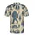 Sasquatch Forest Mountain Evergreen Hunt Feast Tan Dark Blue Indigo Art Men's Polo Shirt (Lightweight) - 2