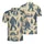 Sasquatch Forest Mountain Evergreen Hunt Feast Tan Dark Blue Indigo Art Men's Polo Shirt (Lightweight) - 1