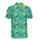 Seamless Balloon Animal Dog Purple Yellow Dark Green Pattern, Teal Sparkling Star Fabric Design Men's Polo Shirt (Lightweight) - 3IzEsZs3OO