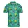 Seamless Balloon Animal Dog Purple Yellow Dark Green Pattern, Teal Sparkling Star Fabric Design Men's Polo Shirt (Lightweight) - anAK4XChP8