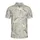 Equestrian Horse Poses Off-White Black Charcoal Wheat Stalks Grains Fabric Motif Men's Polo Shirt (Lightweight) - 2