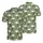 Olive Green Frothy Beer Mugs & Intertwined Rings Seamless Sporty Fabric Print Men's Polo Shirt (Lightweight) - _qb9yrU_1Q