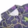 Vibrant Gold Green Purple Fleurs-de-lis Bead Chain Motif Dark Indigo Sparkle Seamless Textile Design Men's Polo Shirt (Lightweight) - 4