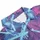 Neon Blue Skulls Glowing Eyes, Cyan Swords, Palm Leaf Mosaic Edge-to-Edge Print Men's Polo Shirt (Lightweight) - 4