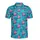 Pink Flamingo Sunglasses, Purple Surfboard Blue Wave, Teal Mosaic Edge-to-Edge Pattern Men's Polo Shirt (Lightweight) - 05we1apqxo