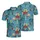Teal Dragon, Ancient Book, Sword, Red Rose, Crescent Moon, Witch, Bat, Sun & Crystal Design Men's Polo Shirt (Lightweight) - iLbZNLycEC