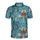 Teal Dragon, Ancient Book, Sword, Red Rose, Crescent Moon, Witch, Bat, Sun & Crystal Design Men's Polo Shirt (Lightweight) - l9FaMZQQzt